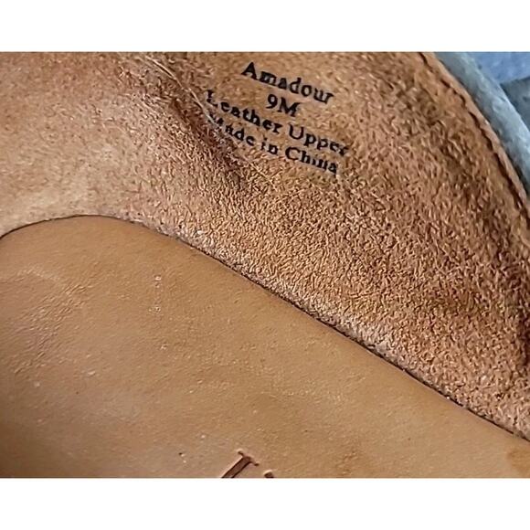 L’Amour Des Pieds Amadour Gray Suede Comfort Sandals W9 –Elegant Mary Jane Flats - Picture 10 of 10